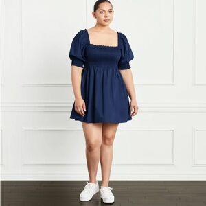 Hill House Home Athena Nap Dress in Navy Cotton size M